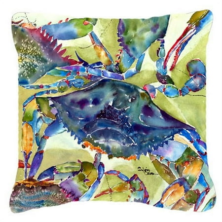 18 x 18 in. Crab All Over Indoor & Outdoor Fabric Decorative Pillow