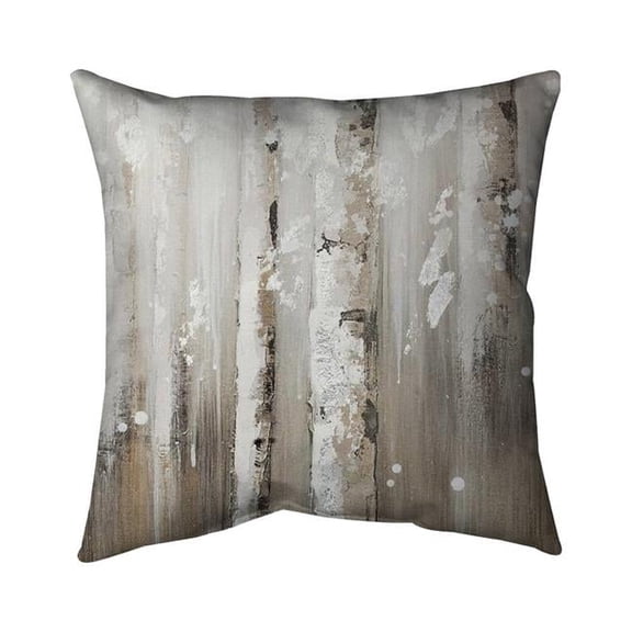 18 x 18 in. Delicate Birch Trees-Double Sided Print Indoor Pillow