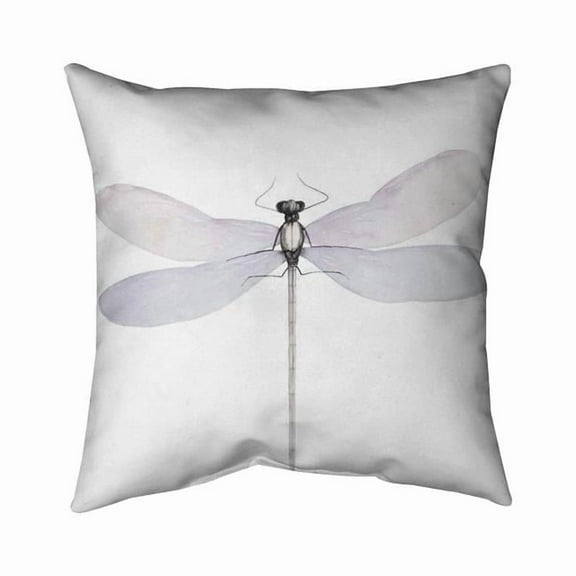 18 x 18 in. Delicate Dragonfly-Double Sided Print Indoor Pillow