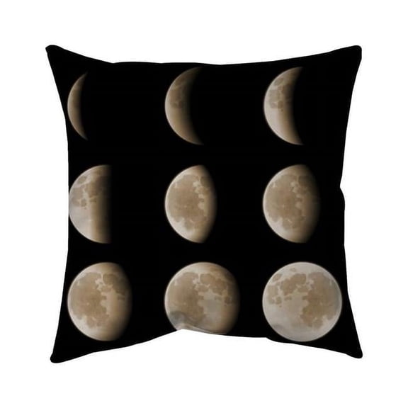 18 x 18 in. Eclipse In Nine Phases-Double Sided Print Indoor Pillow