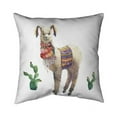 thumbnail image 1 of 18 x 18 in. Lama Parade-Double Sided Print Indoor Pillow, 1 of 1