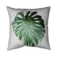 thumbnail image 1 of 18 x 18 in. Monstera Leaf-Double Sided Print Indoor Pillow, 1 of 1