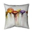 thumbnail image 1 of 18 x 18 in. Multiple Colorful Abstract Flowers-Double Sided Print Indoor Pillow, 1 of 1