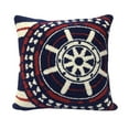 thumbnail image 1 of 18 x 18 in. Nautical Wheel Stripe Pillow, 1 of 1