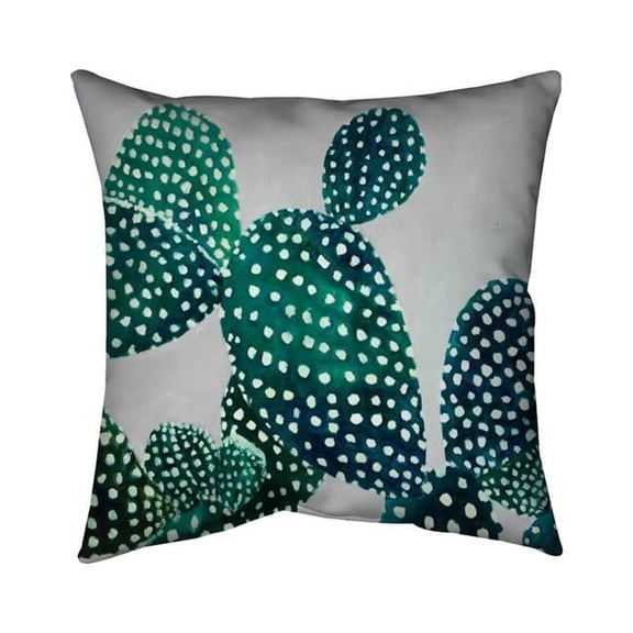 18 x 18 in. Opuntia Cactus-Double Sided Print Indoor Pillow