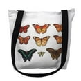 thumbnail image 1 of 18 x 18 in. Orange Butterflies Tote Bag - Large, 1 of 1
