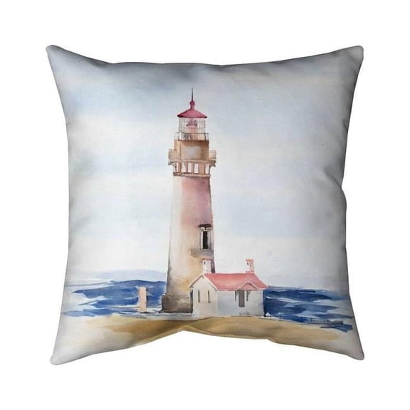 18 x 18 in. Oregons Yaquina Head Lighthouse-Double Sided Print Indoor Pillow