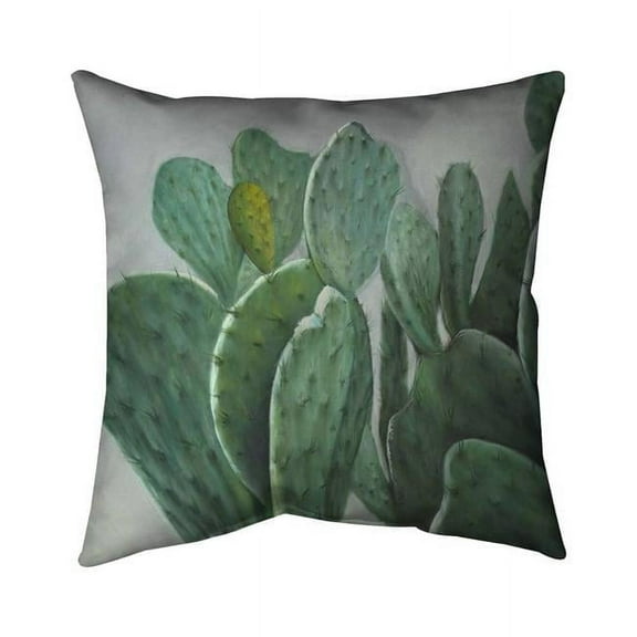 18 x 18 in. Paddle Cactus-Double Sided Print Indoor Pillow