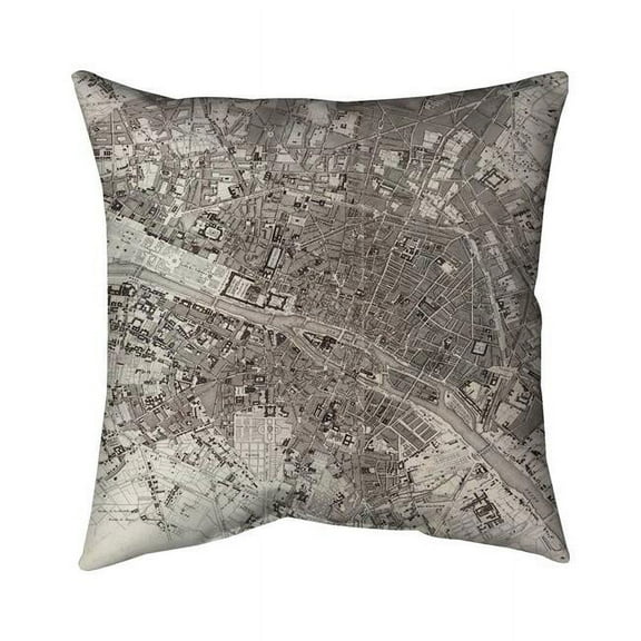 18 x 18 in. Paris-Double Sided Print Indoor Pillow