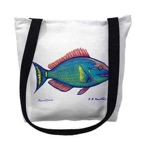 18 x 18 in. Parrot Fish Tote Bag - Large