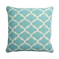 thumbnail image 1 of 18 x 18 in. Patterned Pillow with Polyester Insert, Blue & White, 1 of 1