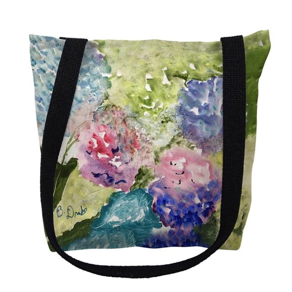 18 x 18 in. Pink & Purple Hydrangeas Tote Bag - Large
