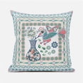 thumbnail image 1 of 18 x 18 in. Pink & White Peacock Broadcloth Floral Zippered Pillow, 1 of 1