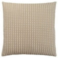 thumbnail image 1 of 18 x 18 in. Polyester Striped Zippered Pillow, Taupe - Set of 2, 1 of 1
