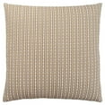 thumbnail image 1 of 18 x 18 in. Polyester Striped Zippered Pillow, Taupe, 1 of 1