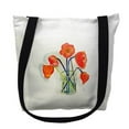 thumbnail image 1 of 18 x 18 in. Poppies in Vase Tote Bag - Large, 1 of 1