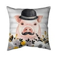thumbnail image 1 of 18 x 18 in. Small Detective Pig-Double Sided Print Indoor Pillow, 1 of 1