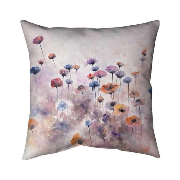 18 x 18 in. Small Wildflowers-Double Sided Print Indoor Pillow