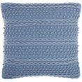 thumbnail image 1 of 18 x 18 in. Soft Blue Textured Dots & Stripes Throw Pillow, 1 of 1