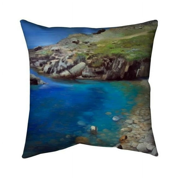 18 x 18 in. Spanish Coast-Double Sided Print Indoor Pillow