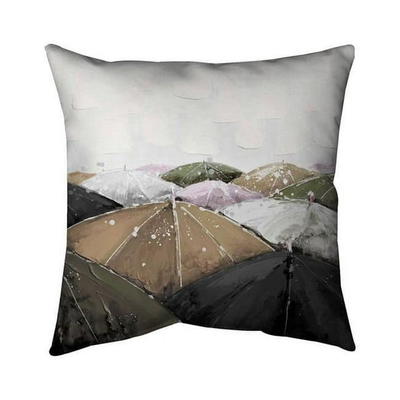 18 x 18 in. Spring Showers-Double Sided Print Indoor Pillow