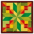 thumbnail image 1 of 18 x 18 in. Stepping Stones Green & Orange Vintage Metal Sign, 1 of 1