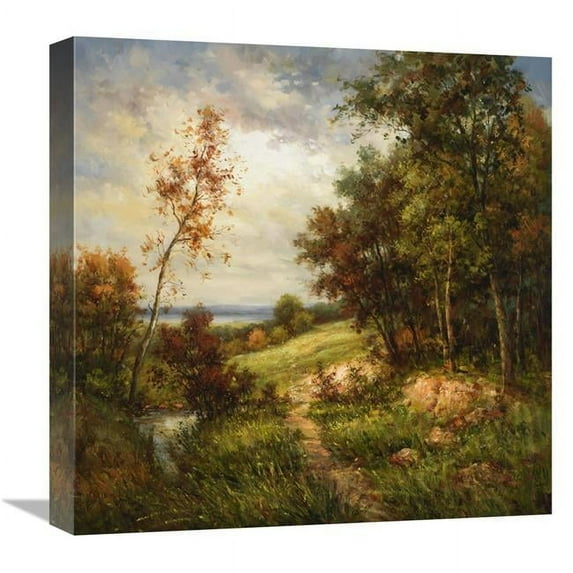18 x 18 in. Streamside Trail Art Print - Rhes