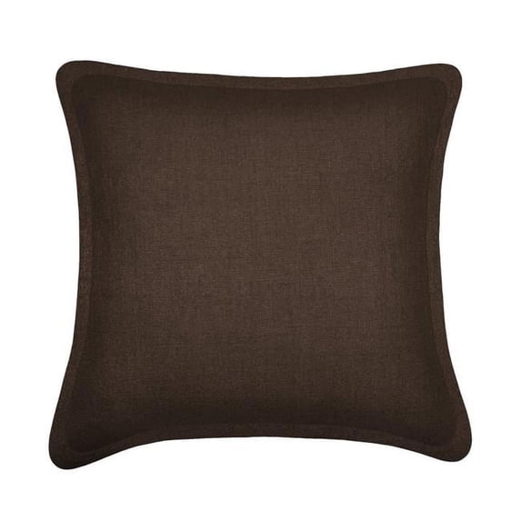 18 x 18 in. Tweed Decorative Cushion, Brown - 100 Percent Polyester