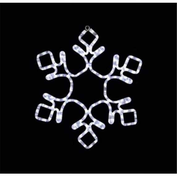 18 x 18 in. Twinkle LED Snowflake Lighted Motif, Cool White