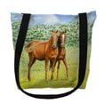 thumbnail image 1 of 18 x 18 in. Two Horses Tote Bag - Large, 1 of 1