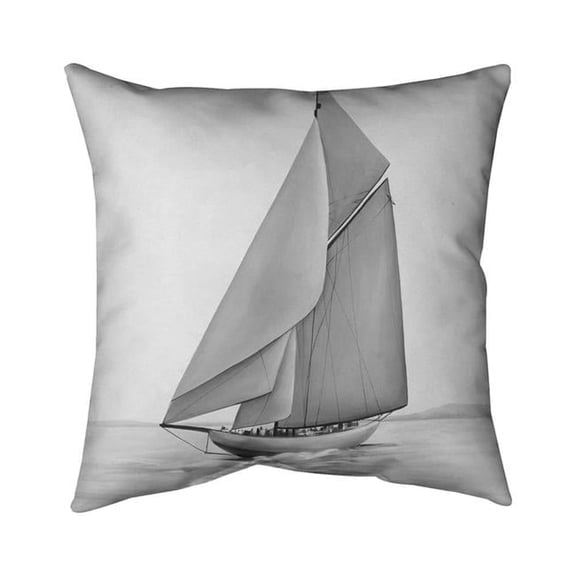 18 x 18 in. Vintage Sailing Ship-Double Sided Print Indoor Pillow