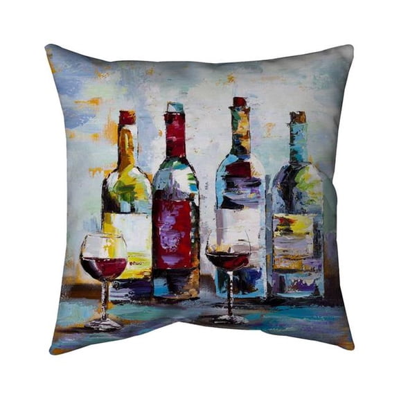 18 x 18 in. Wine Tasting-Double Sided Print Indoor Pillow
