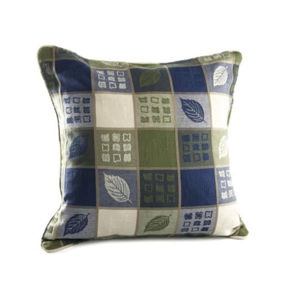 18 x 18 in. Zip Cushion Cover, Green Leaf Harvest