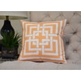 thumbnail image 1 of 18 x 18 inch, Greek New Key, Geometric Print Pillow, Yellow, 1 of 2
