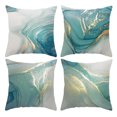thumbnail image 1 of 18 x 18 inch Green Ink Pattern Pillowcase with Ink Pattern Abstract Pillowcase with Home Decor Living Room Cover, 4-piece set, 1 of 5