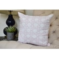 thumbnail image 1 of 18 x 18 inch, Rattan Geometric Geometric Print Pillow, Pink, 1 of 2