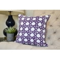 thumbnail image 1 of 18 x 18 inch, Rattan Geometric Geometric Print Pillow, Purple, 1 of 2