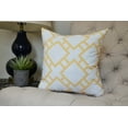 thumbnail image 1 of 18 x 18 inch, Square in St. Louis Geometric Print Pillow, Yellow, 1 of 2