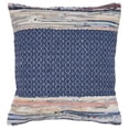 thumbnail image 1 of 18 x 18 x 18 in. Blue Striped Zippered 100 Percent Cotton Throw Pillow - Set of 2, 1 of 1