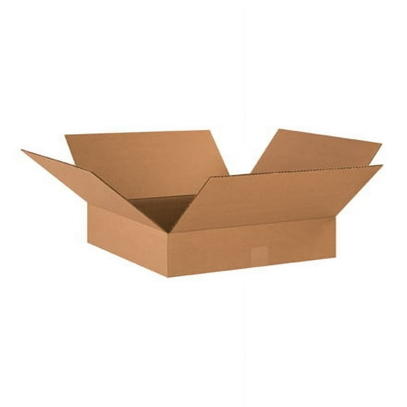 18 x 18 x 4" ECT-32 25 Pack Kraft Corrugated Boxes