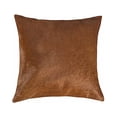 thumbnail image 1 of 18" x 18" x 5" Brown Cowhide  Pillow, 1 of 2