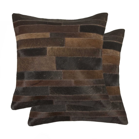 18" x 18" x 5" Chocolate Pillow 2 Pack