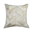 thumbnail image 1 of 18" x 18" x 5" Enchanting Natural Torino Kobe Cowhide  Pillow, 1 of 2