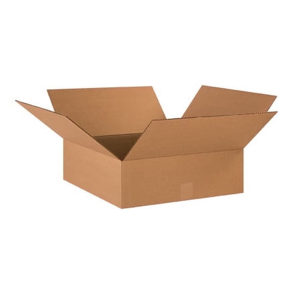 SSBM 18" x 18" x 5" KraftECT-32 Corrugated Flat Boxes Shipping Packing 25/BUNDLE
