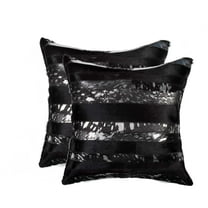 18" x 18" x 5" Gold And Black  Pillow 2 Pack