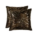 thumbnail image 1 of 18" x 18" x 5" Gold And Chocolate Quattro  Pillow 2 Pack, 1 of 2