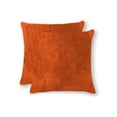 thumbnail image 1 of 18" x 18" x 5" Orange Cowhide  Pillow 2 Pack, 1 of 2