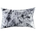 thumbnail image 1 of 18" x 18" x 5" Salt And Pepper Black And White Cowhide  Pillow, 1 of 2