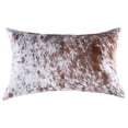 thumbnail image 1 of 18" x 18" x 5" Salt And Pepper Brown And White Cowhide  Pillow, 1 of 2