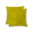 thumbnail image 1 of 18" x 18" x 5" Yellow Cowhide  Pillow 2 Pack, 1 of 2